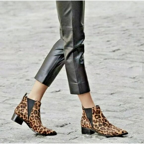 MARC FISHER LTD Brown Multi Pony Bootie 8M - Picture 1 of 9